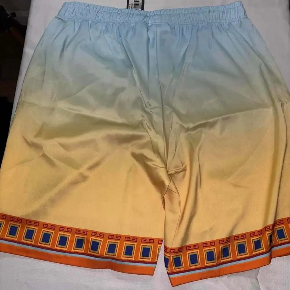 Left Point Miami Beach Florida Retro Print Swim Trunks